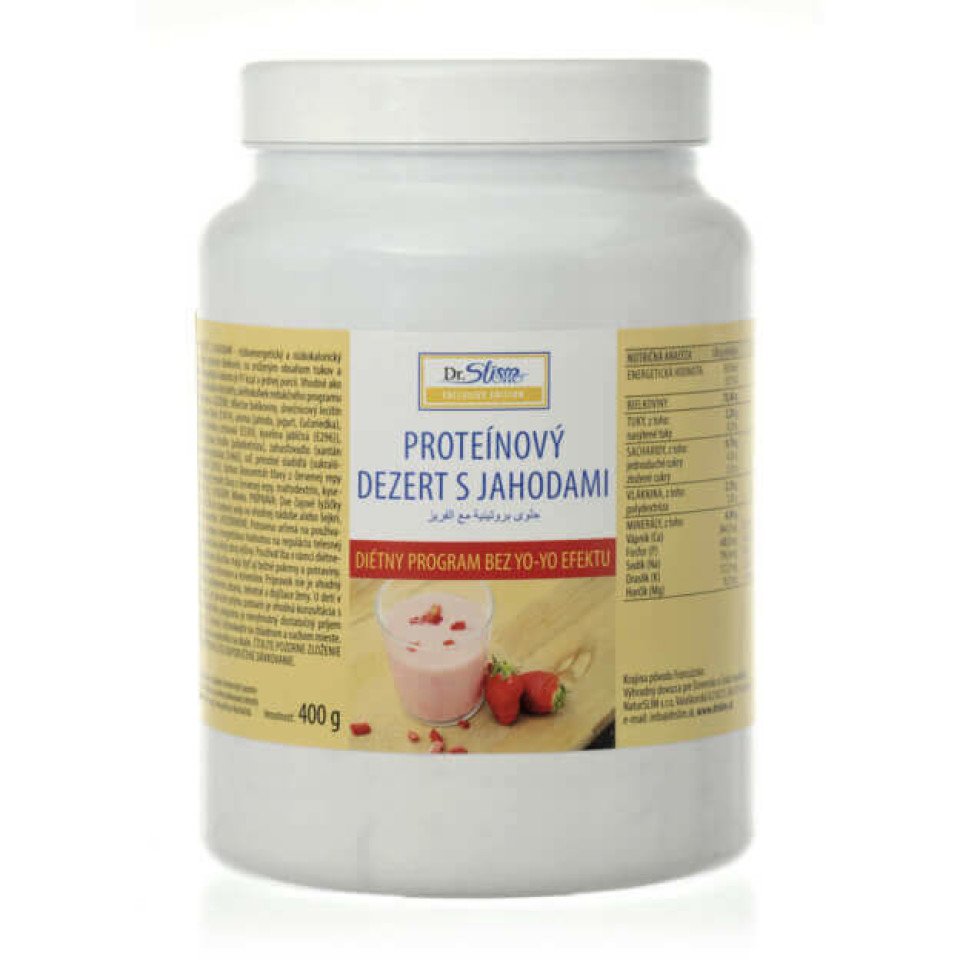 1 XXL 400 G PROTEÍNOVÝ DEZERT S JAHODAMI